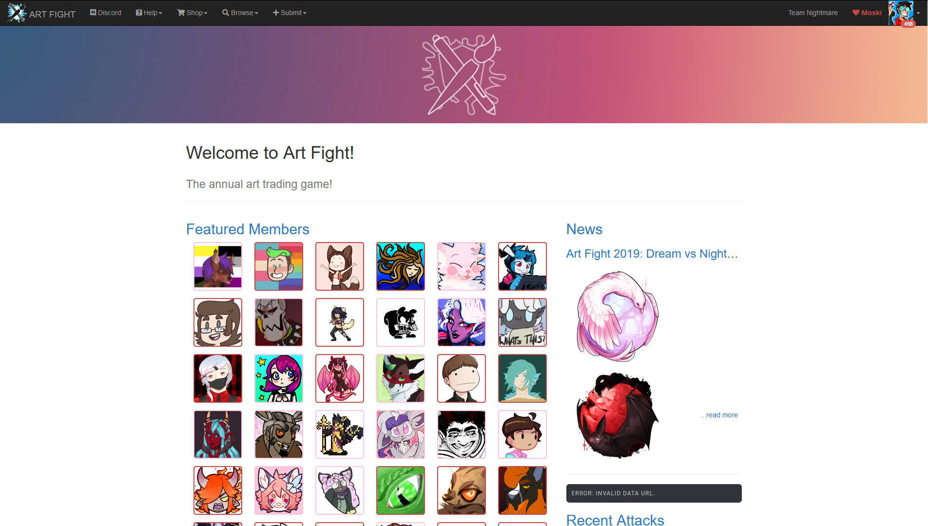 Art Fight Website