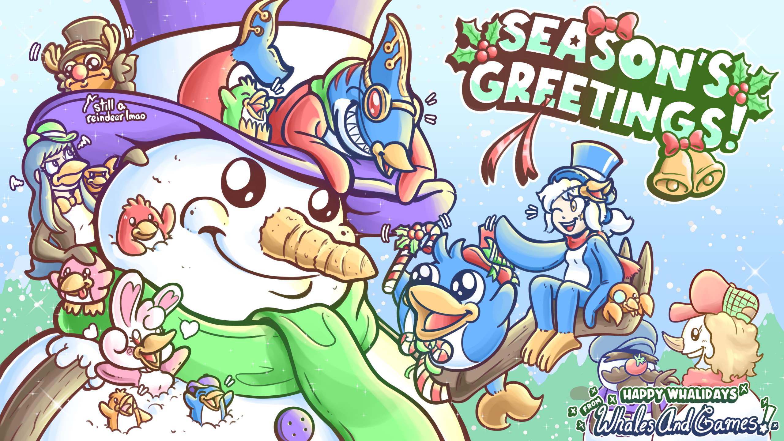 Season's Greetings and Happy Whalidays from Whales And Games!