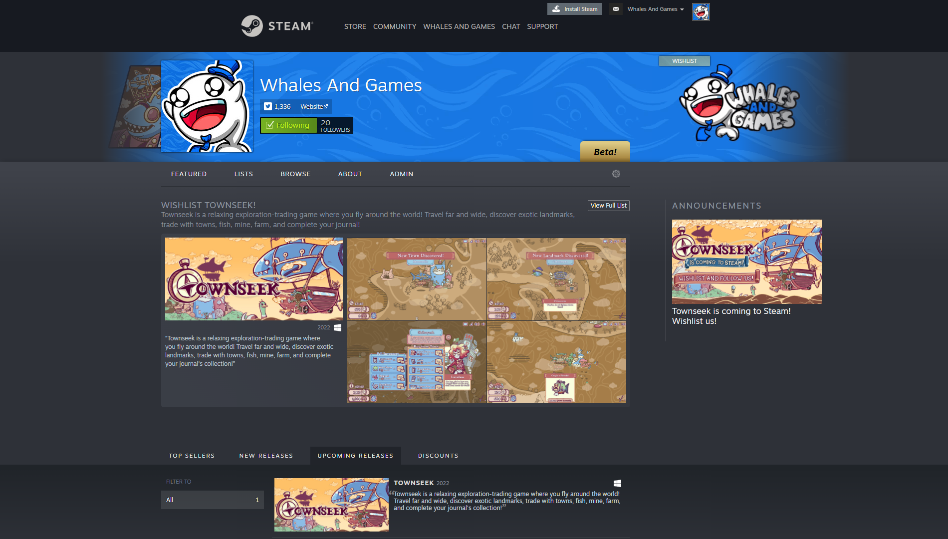 Steam Developer Homepage