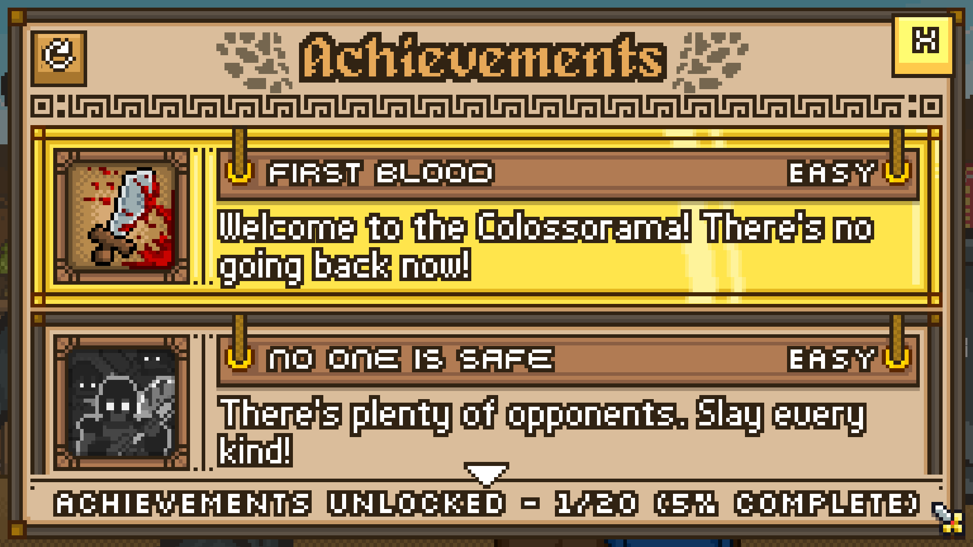 Colossorama Achievements